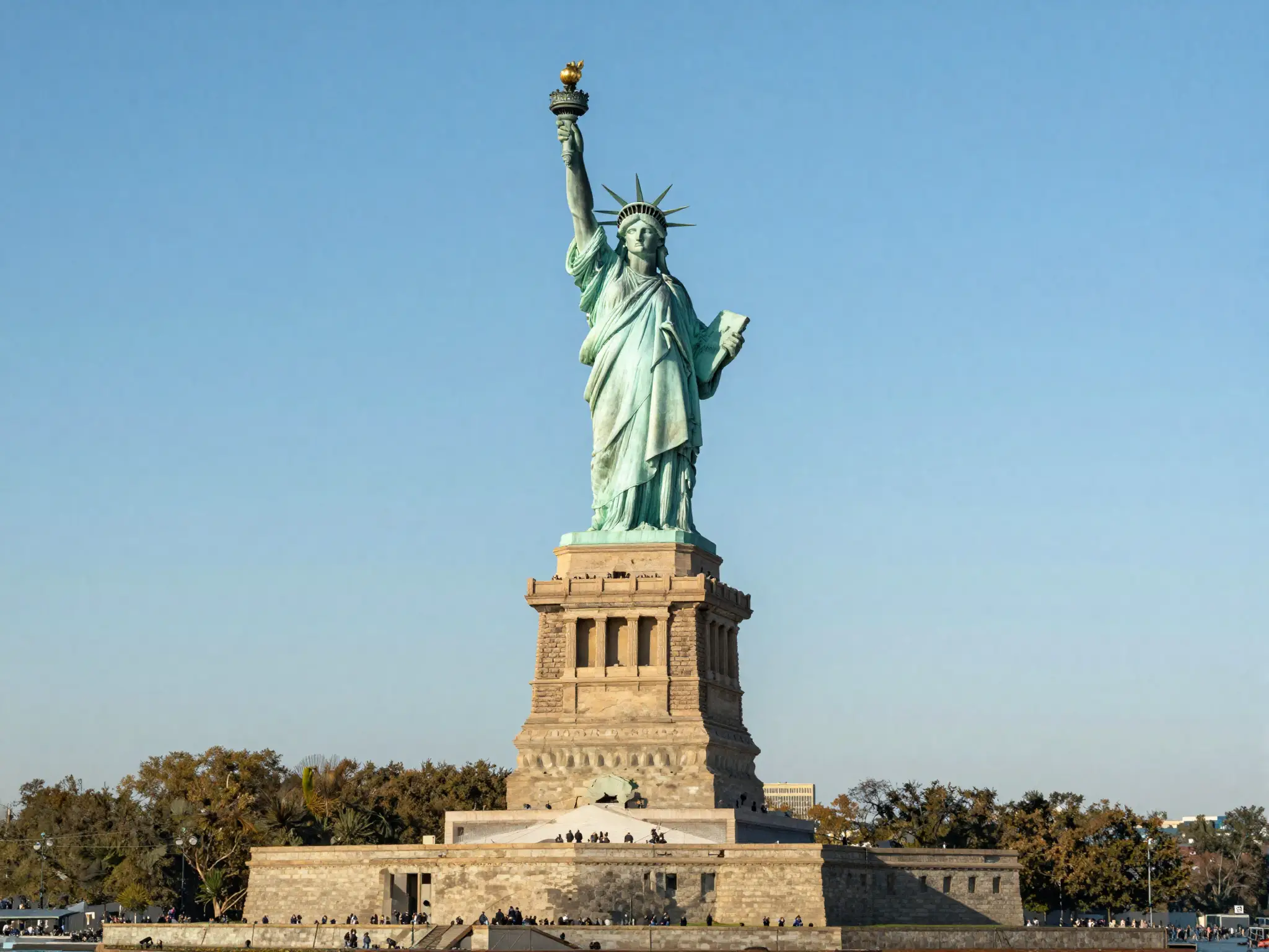 Statue of Liberty in New York for students arriving in the United States